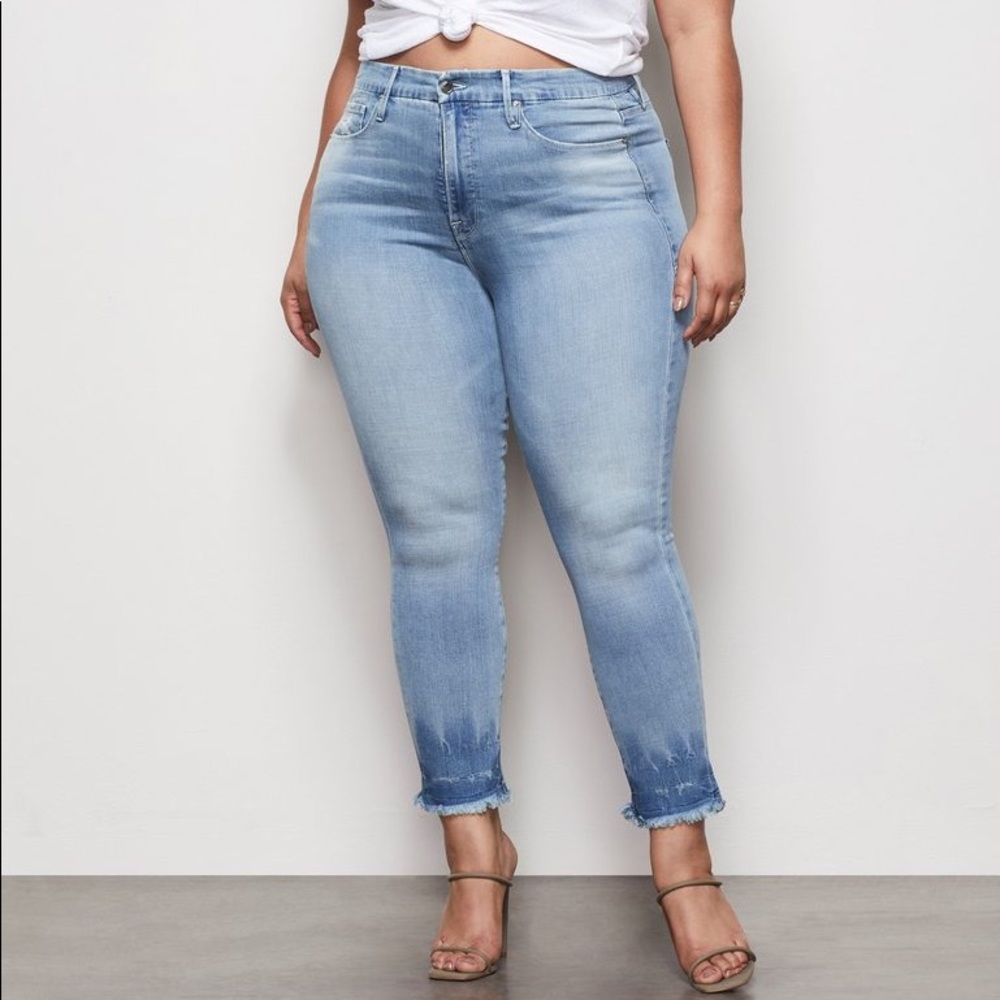 Good American Good Legs Skinny Jeans 24 Plus NWT